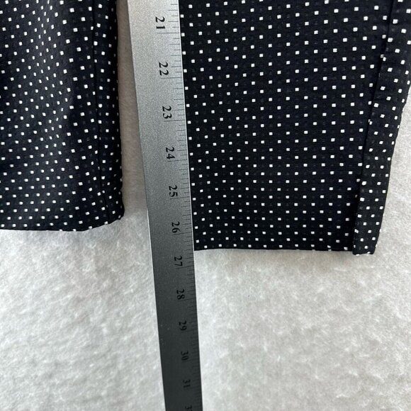 Cabi Pants Size 2 Seaside Chic Polka Dot Trouser Ankle Pull On Black White - Picture 11 of 11